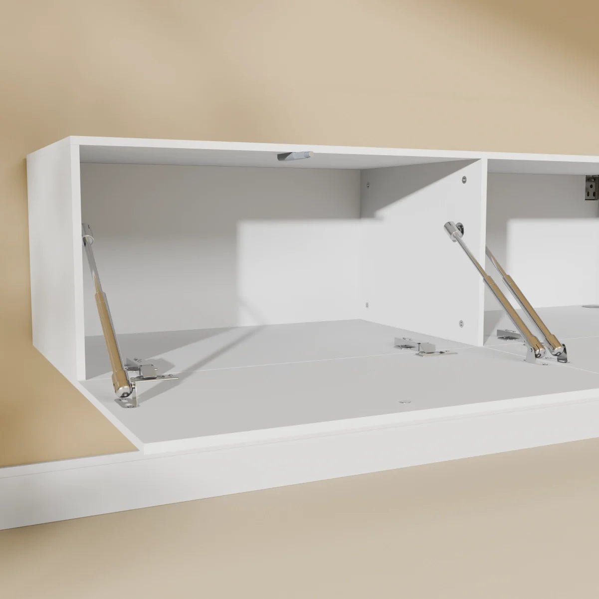 Mora TV Bord Møbel | Væghængt / Fritstående | 240 cm Hvid