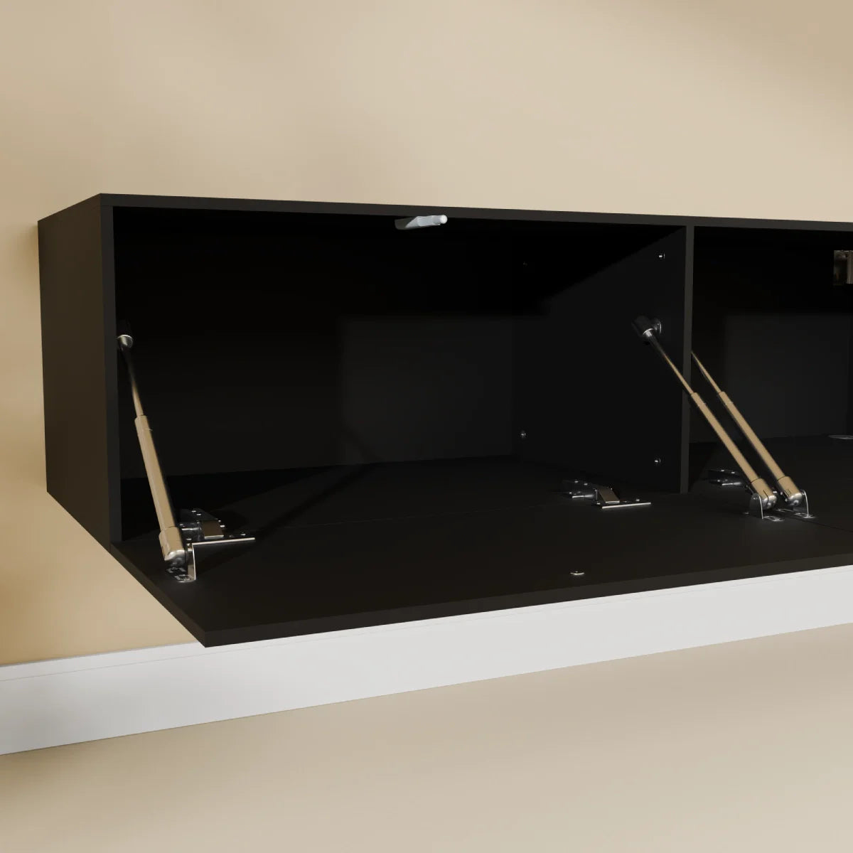 Mora TV Bord Møbel | Væghængt / Fritstående | 240 cm Sort-Eg