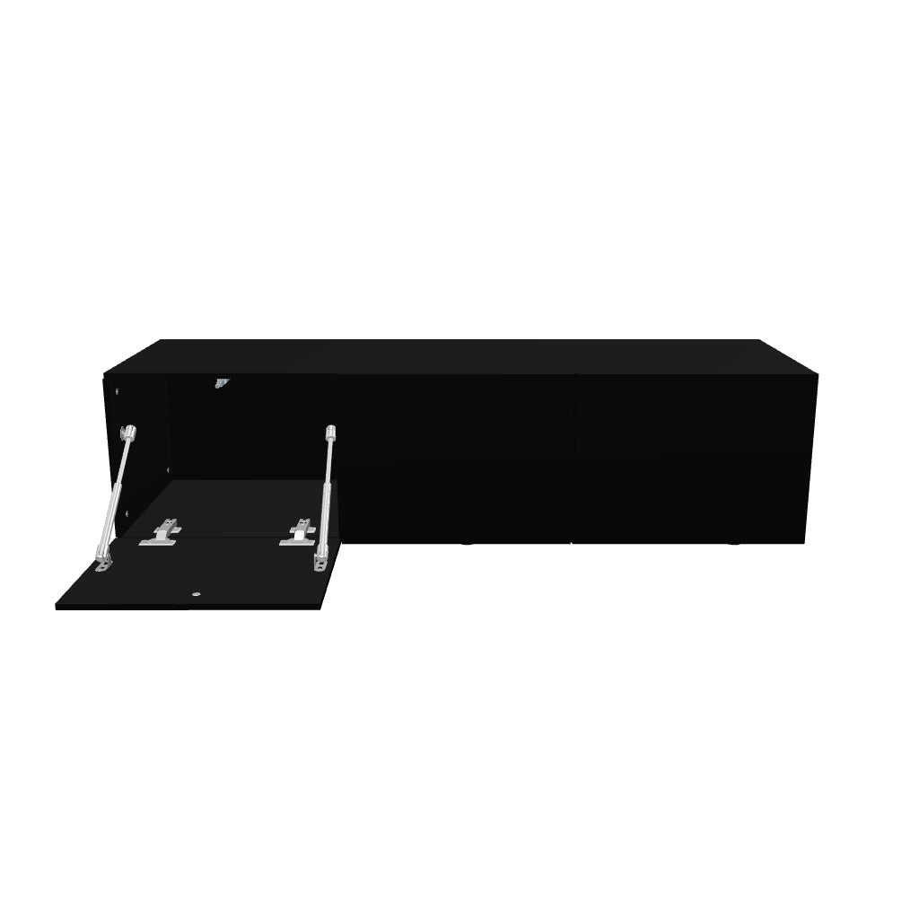 Mora TV Bord Møbel | Væghængt / Fritstående | 120 cm Sort