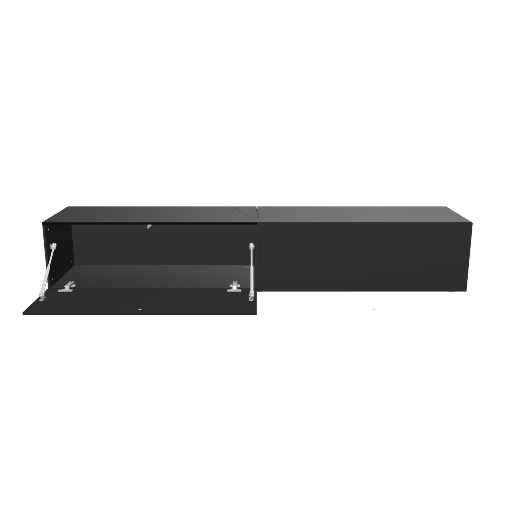 Mora TV Bord Møbel | Væghængt / Fritstående | 180 cm Sort