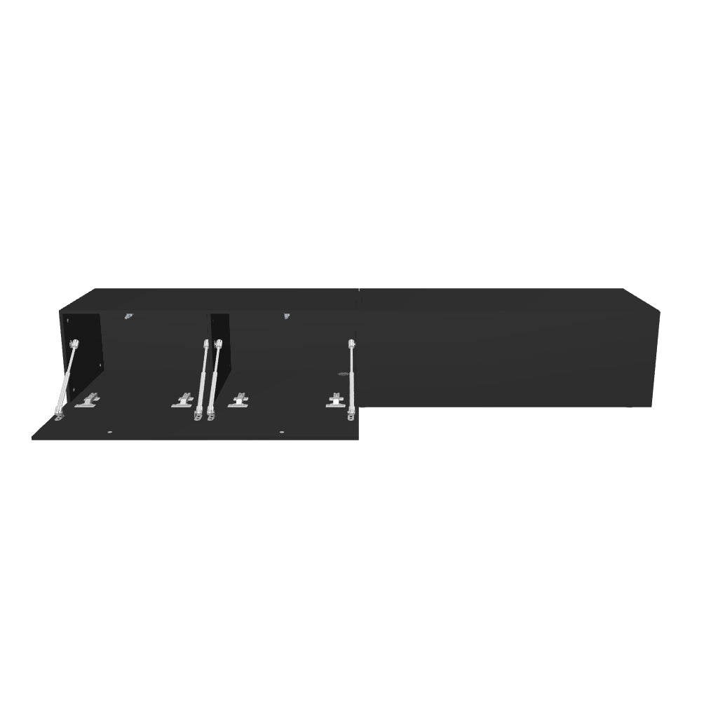 Mora TV Bord Møbel | Væghængt / Fritstående | 180 cm Sort