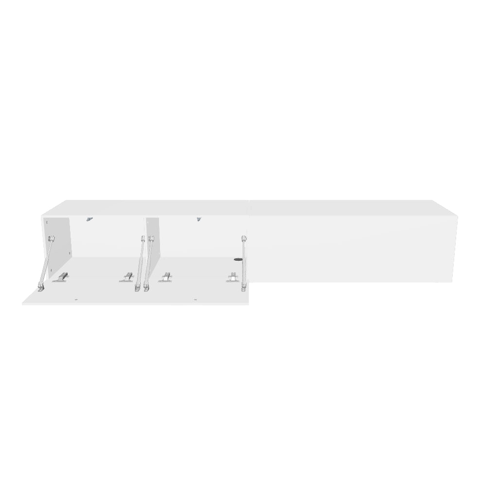 Mora TV Bord Møbel | Væghængt / Fritstående | 180 cm Hvid