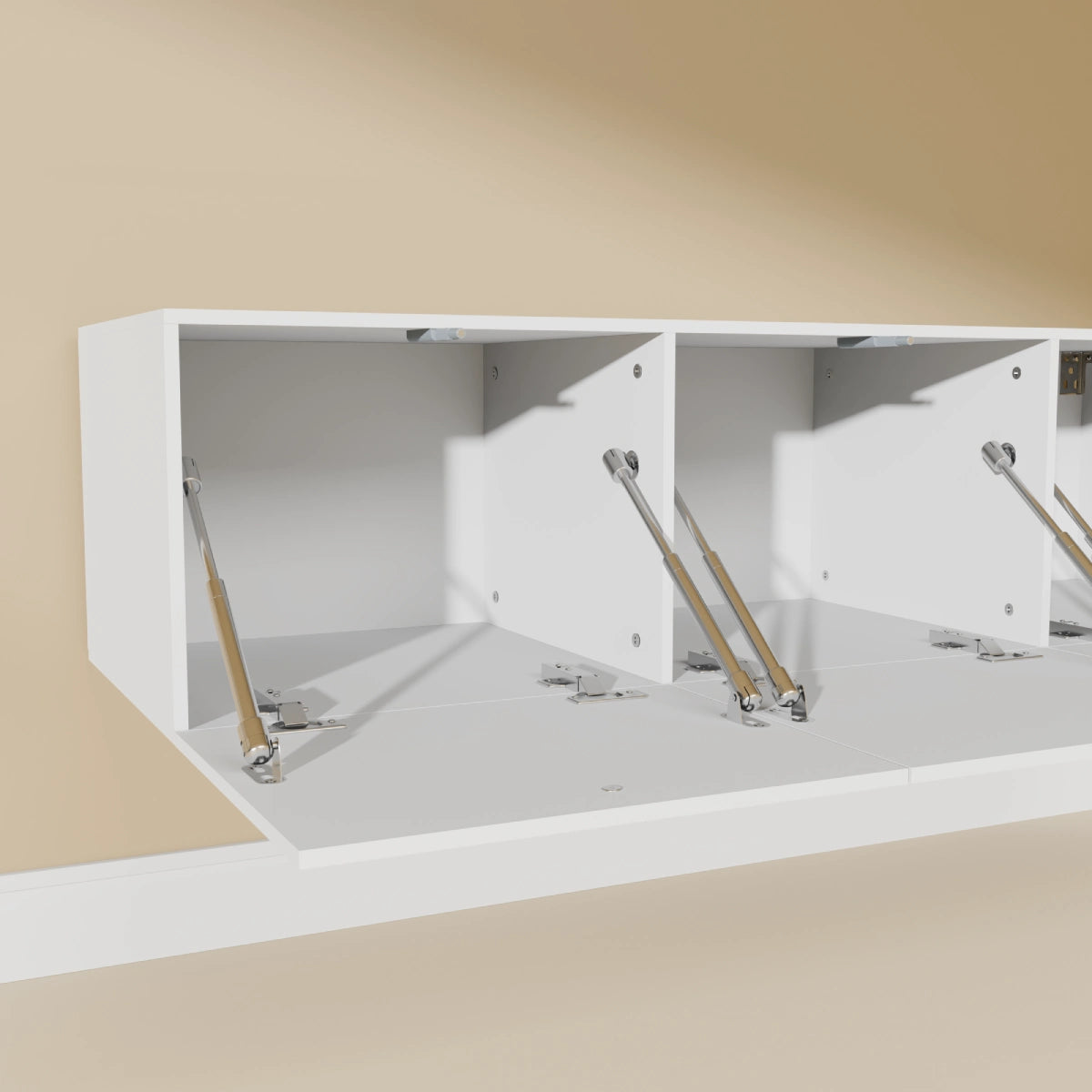 Mora TV Bord Møbel | Væghængt / Fritstående | 120 cm Hvid