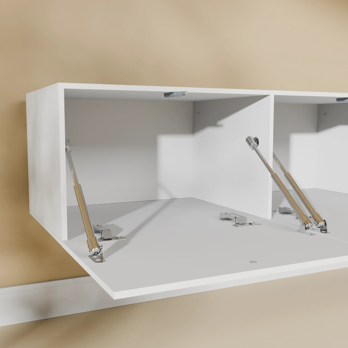 Mora TV Bord Møbel | Væghængt / Fritstående | 280 cm Hvid